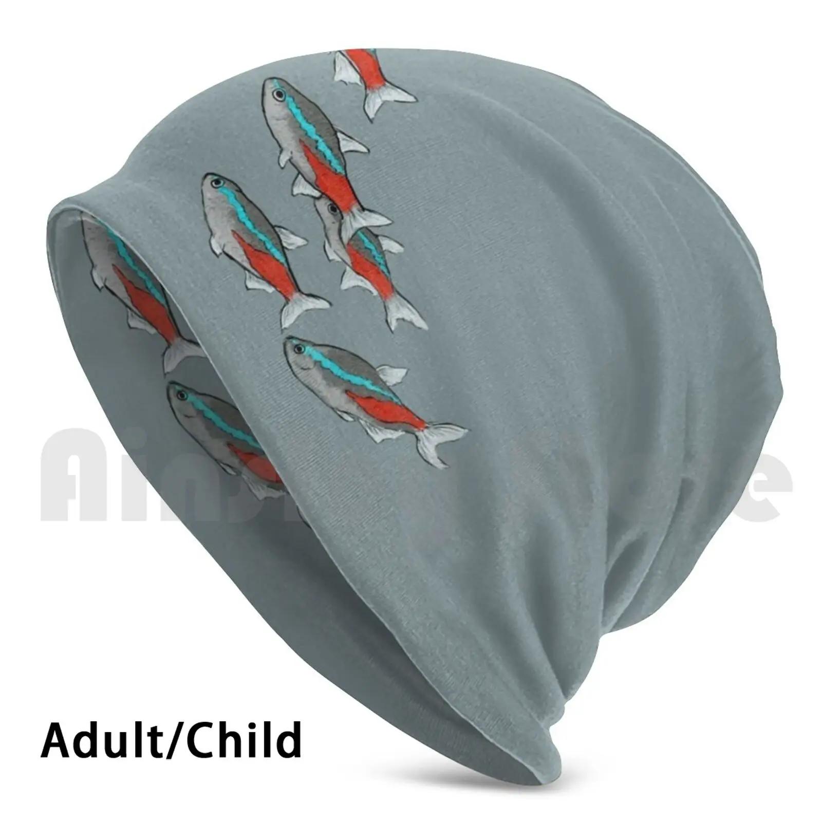 School Of Neon Tetra Fish Hat 3335 Hat ׿ Tetras ׿ Ʈ  б